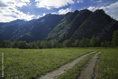 Summer mountain landscape of Altai