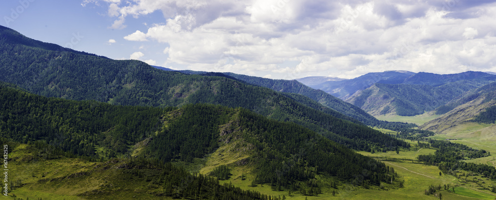 Panorama of the Altai Mountains