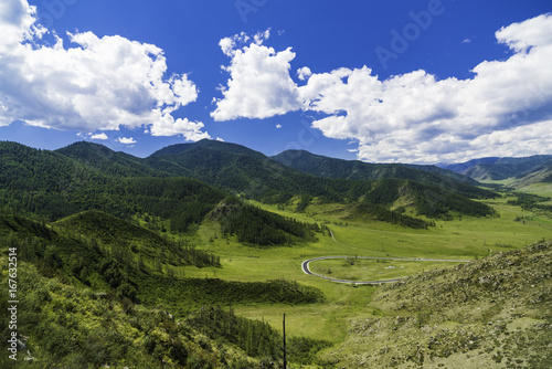 Summer mountain landscape of Altai