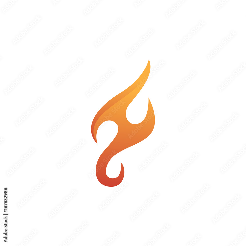 fire f logo template