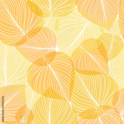 Seamless leaf background, vector illustration.
