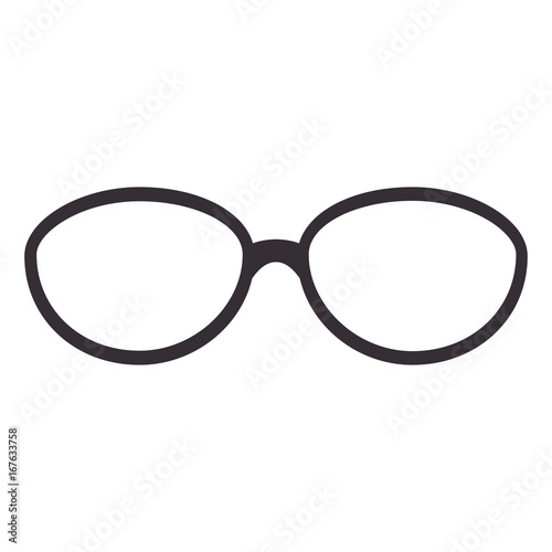 Fashion glasses isolated