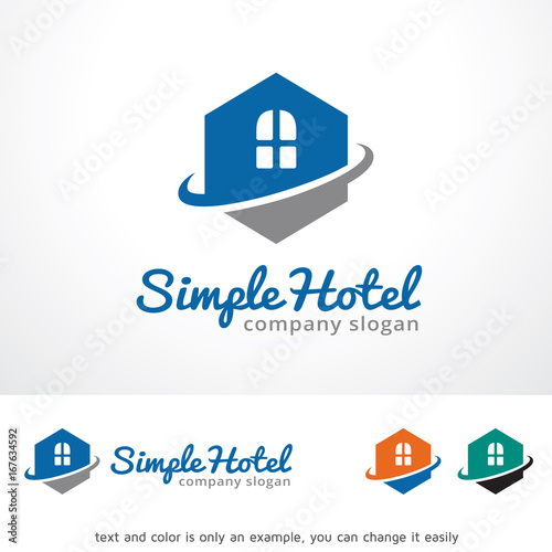 Hotel Logo Template Design Vector, Emblem, Design Concept, Creative Symbol, Icon