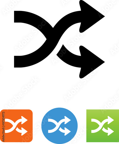 Random Arrow Icon - Illustration