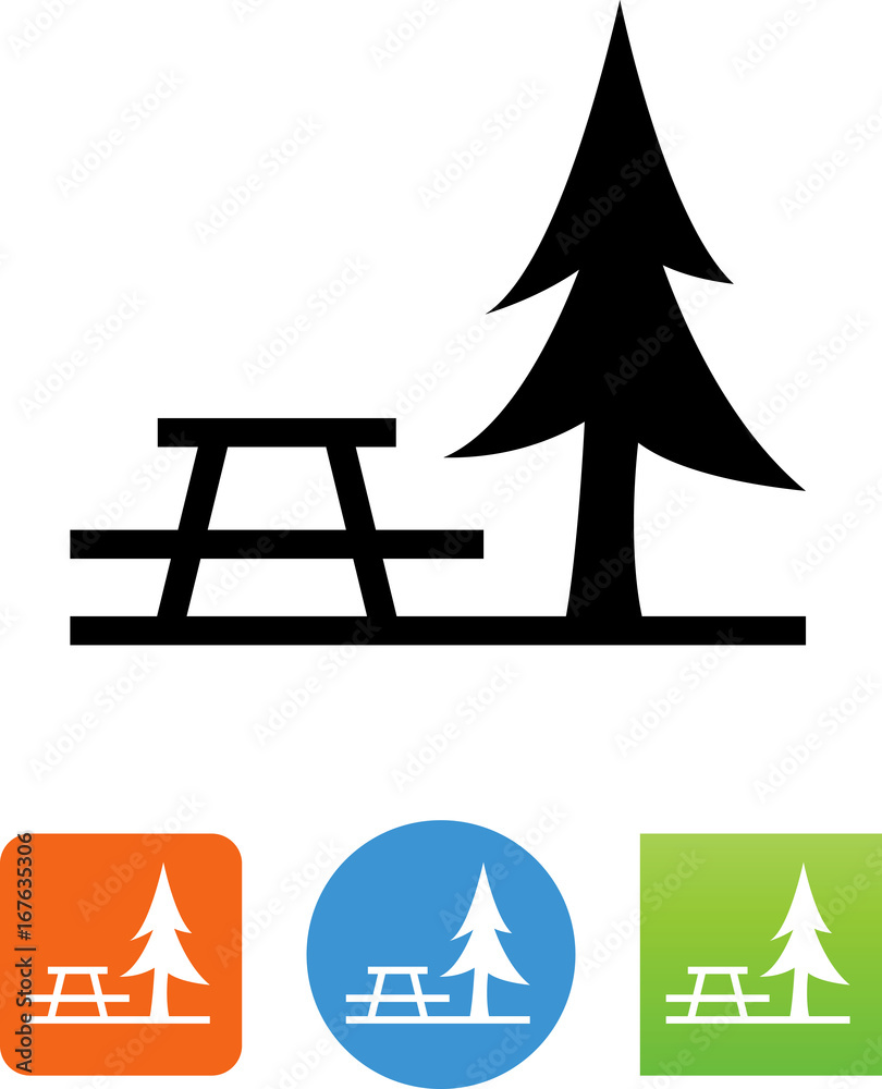 Rest Area Icon - Illustration Stock Vector | Adobe Stock