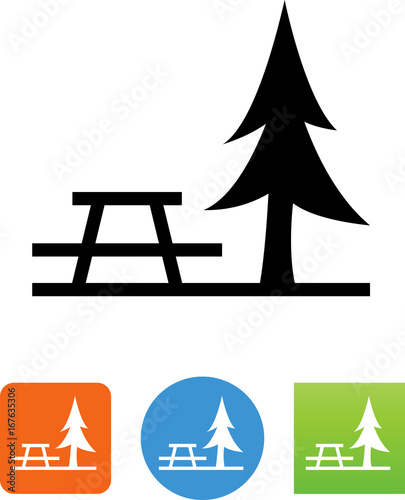 Rest Area Icon - Illustration