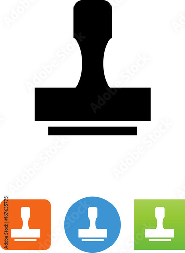 Rubber Stamp Icon - Illustration