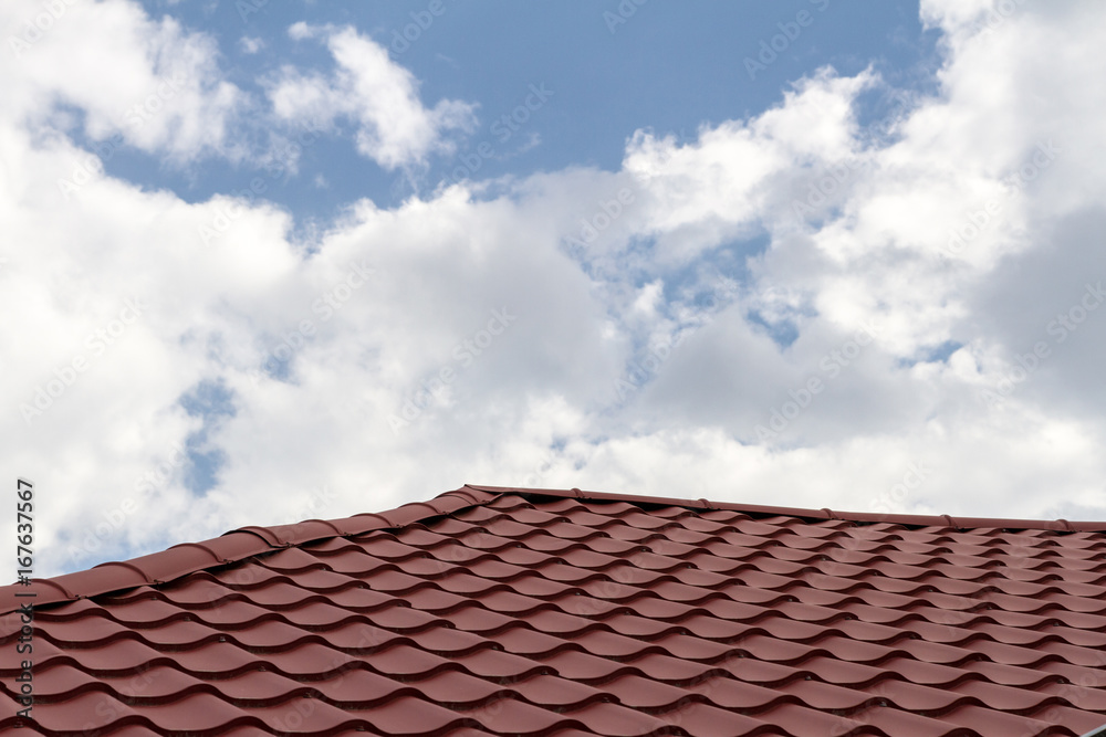 Roof against the sky