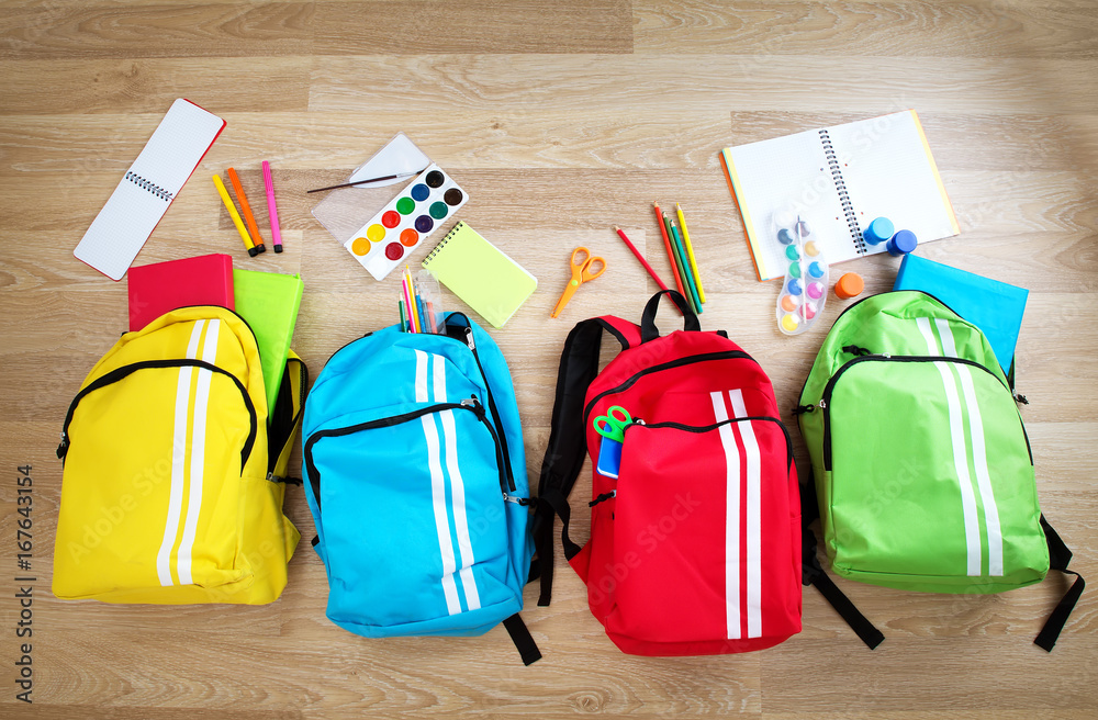 Colourful best sale school bags