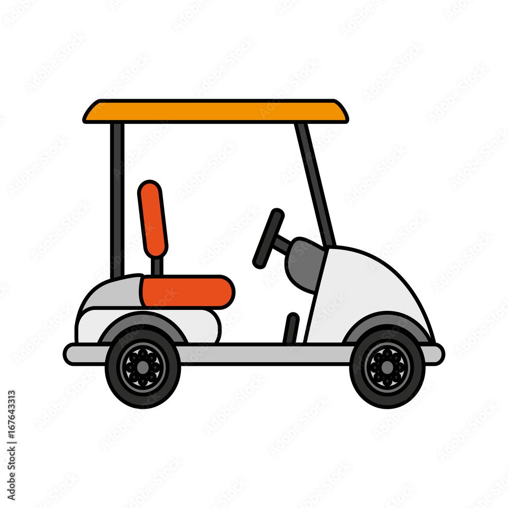 golf cart icon image vector illustration design 