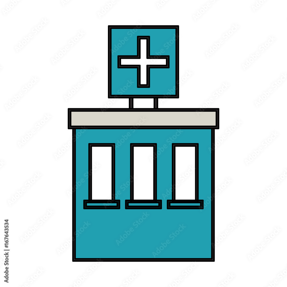 hospital building icon image vector illustration design hospital building icon image vector illustration design