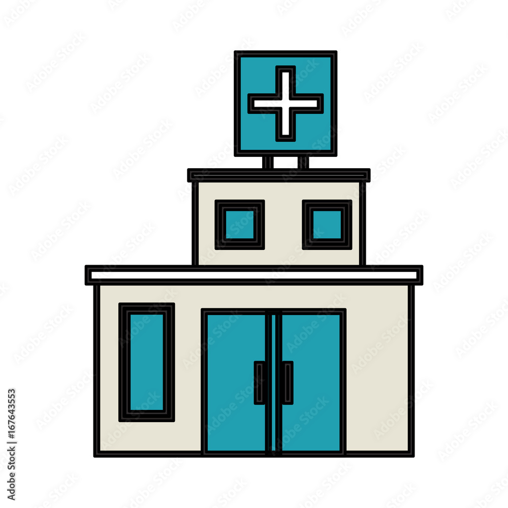 hospital building icon image vector illustration design hospital building icon image vector illustration design