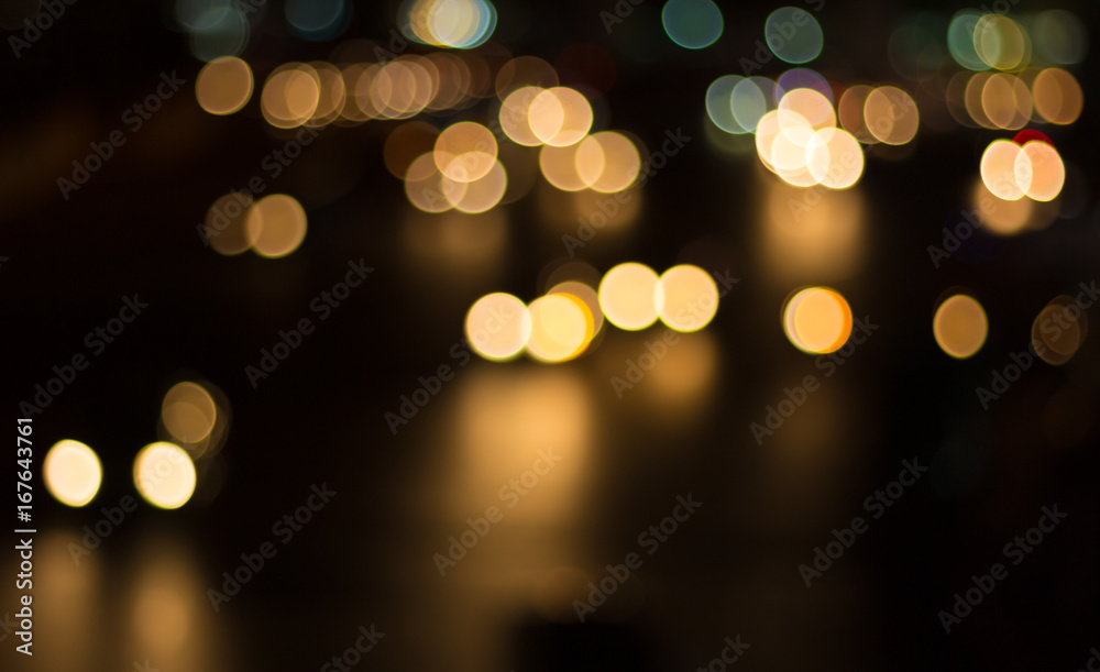 Blur image of car light and traffic in the city for abstract background Blur image of car light and traffic in the city for abstract background