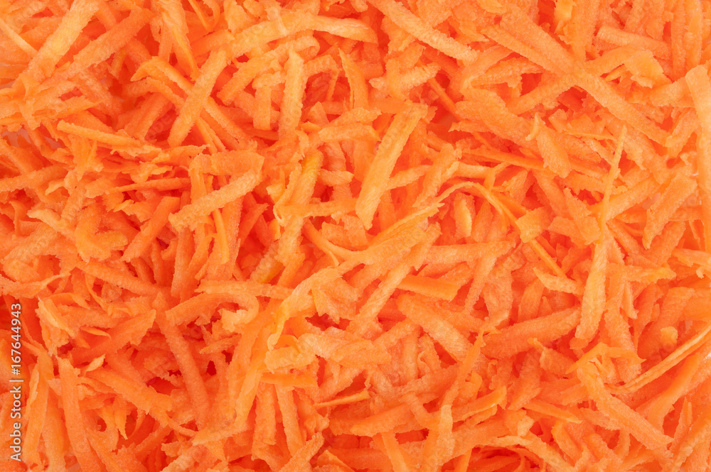 Grated carrot, for backgrounds or textures Grated carrot, for backgrounds or textures