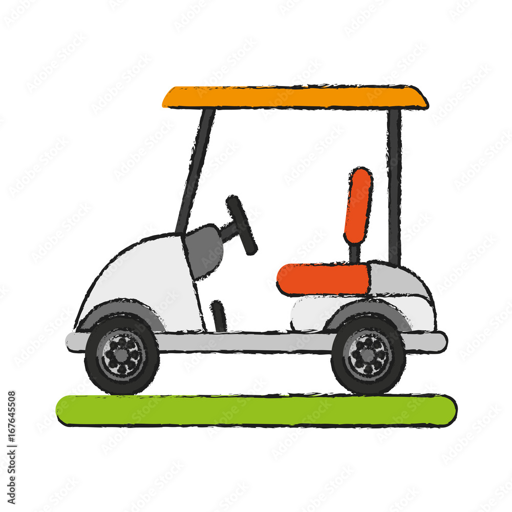 golf cart icon image vector illustration design 