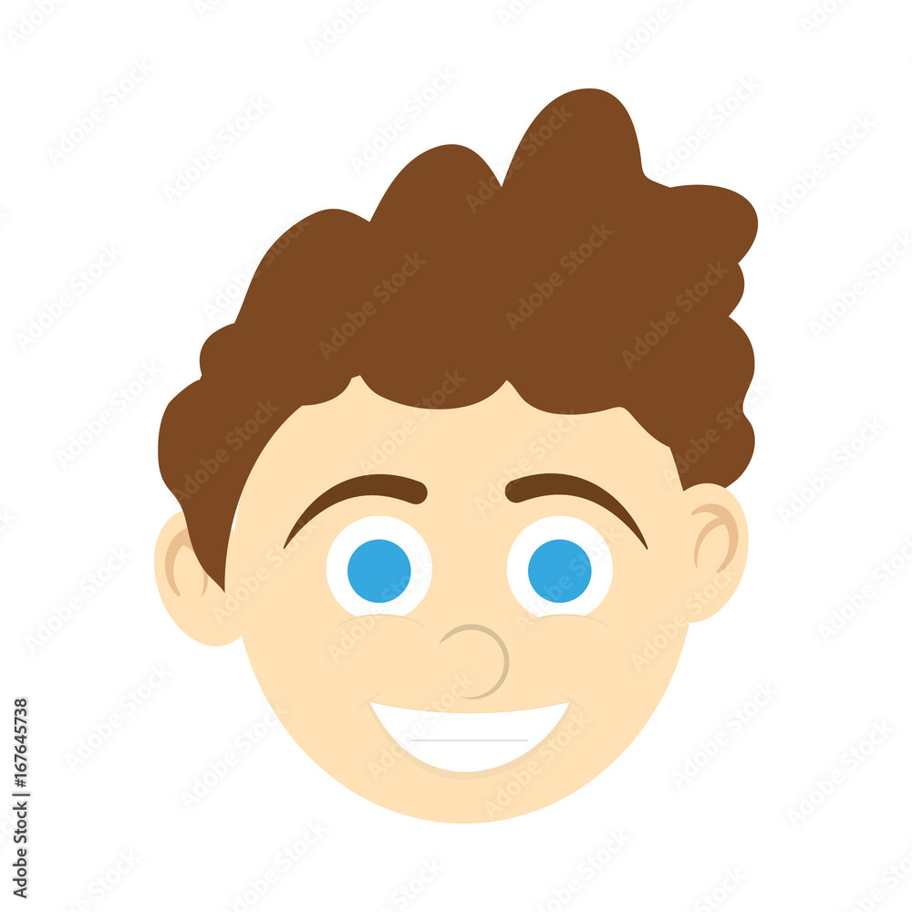 boy blue eyes happy child icon image vector illustration design boy blue eyes happy child icon image vector illustration design