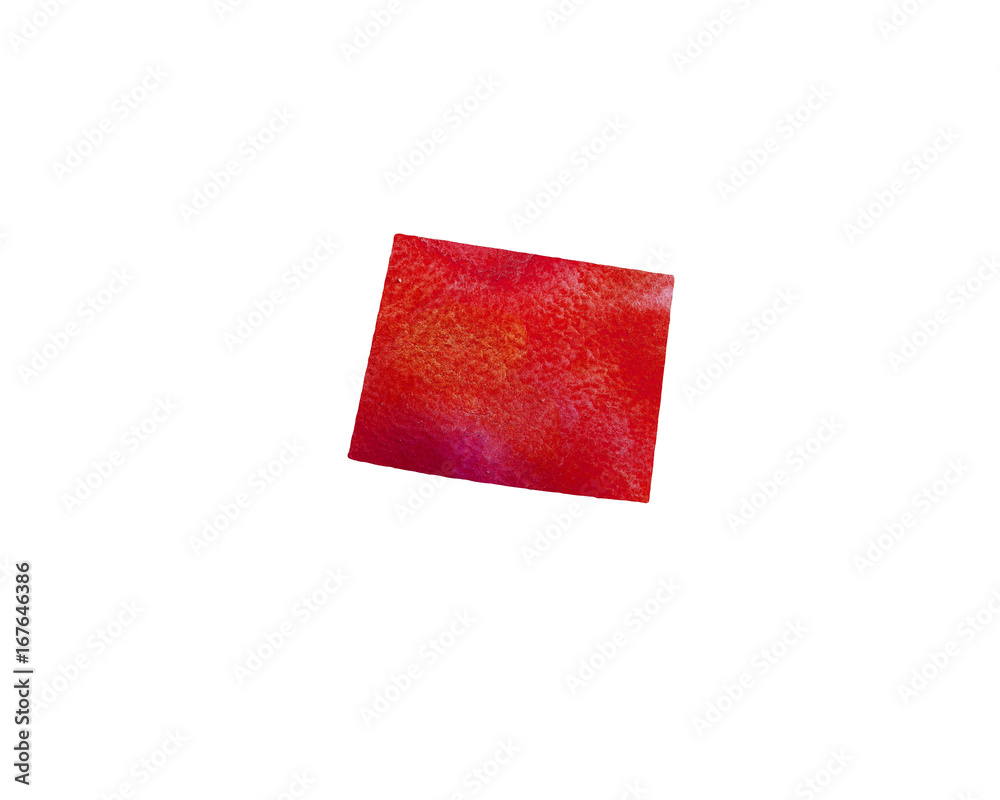 United States Of America. Watercolor texture. Wyoming United States Of America. Watercolor texture. Wyoming
