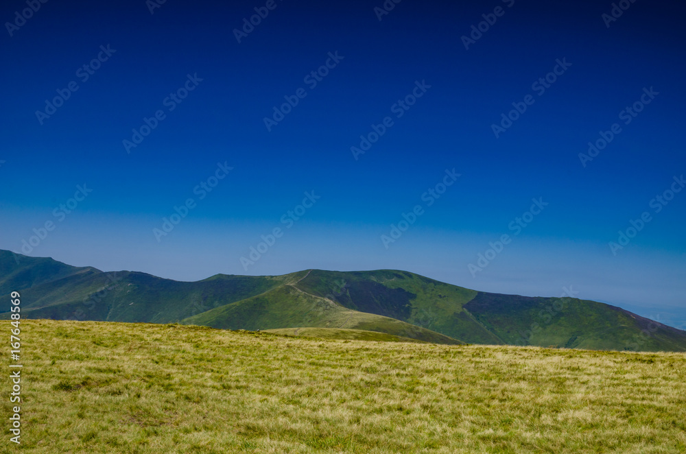 Background landscape with Ukrainian Carpathian Mountains in the Pylypets Background landscape with Ukrainian Carpathian Mountains in the Pylypets