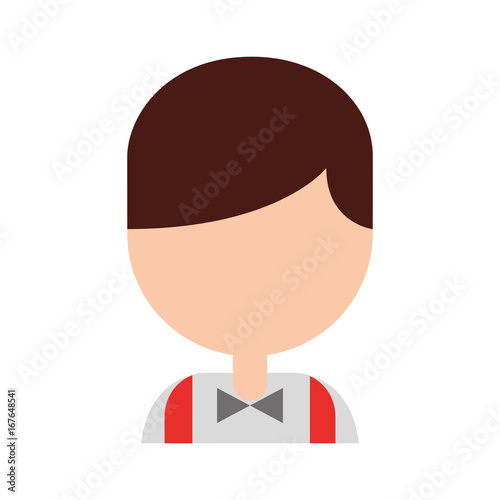 Casino dealer avatar character vector illustration design
