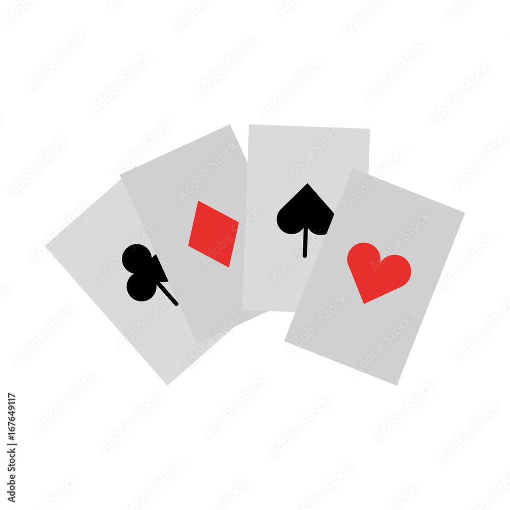 poker card isolated icon vector illustration design poker card isolated icon vector illustration design