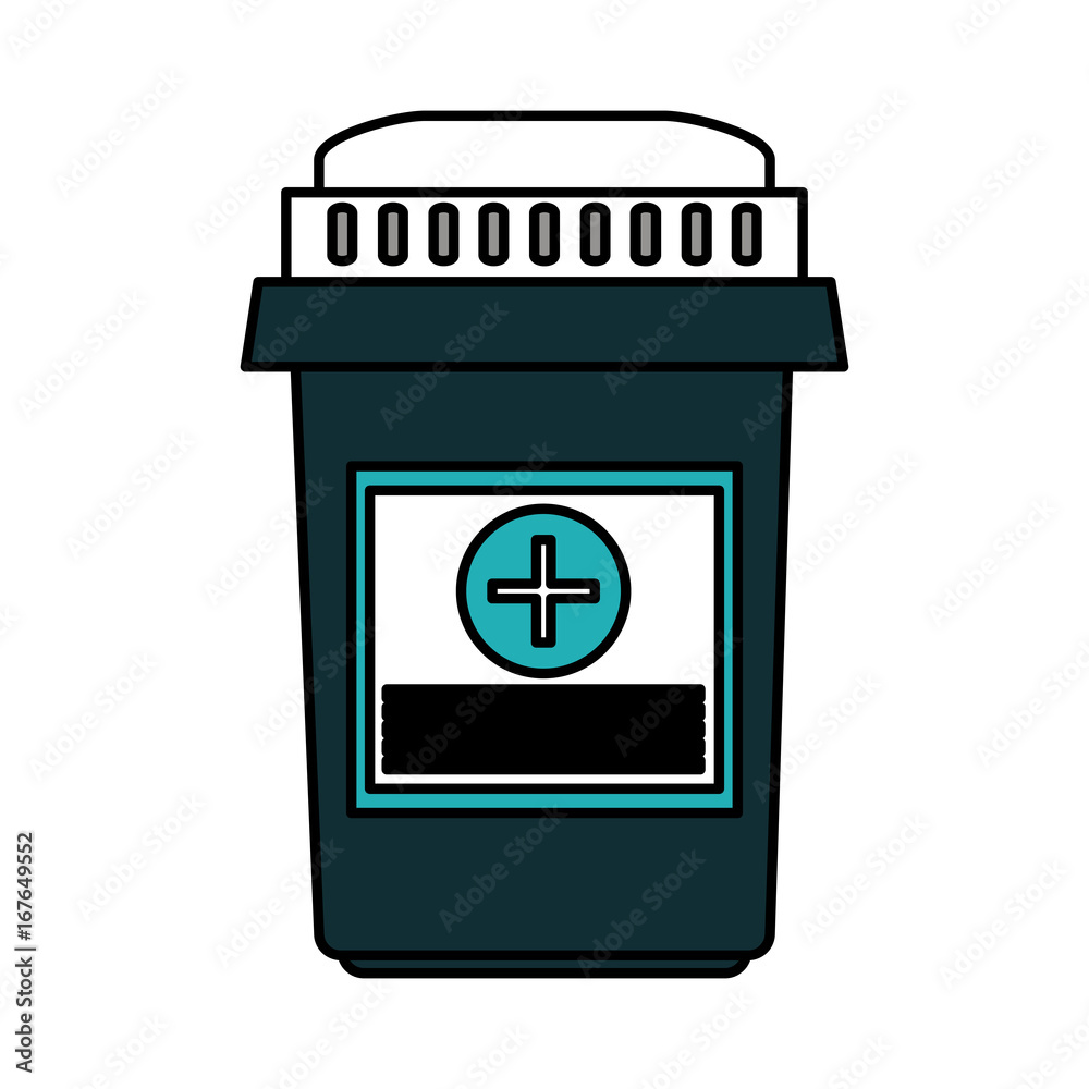 pills flask healthcare icon image vector illustration design 