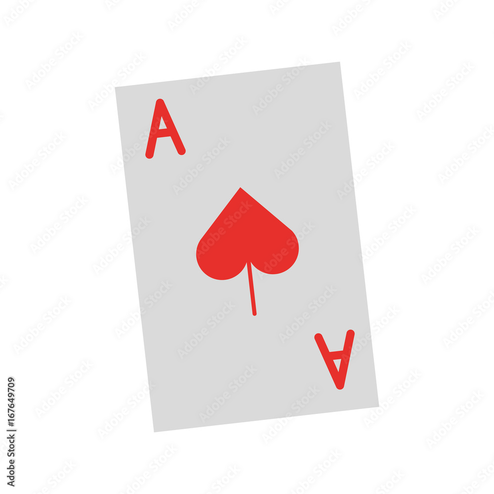 Obraz premium poker card isolated icon vector illustration design