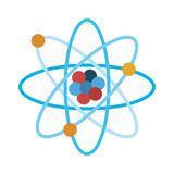 atom representation icon image vector illustration design 