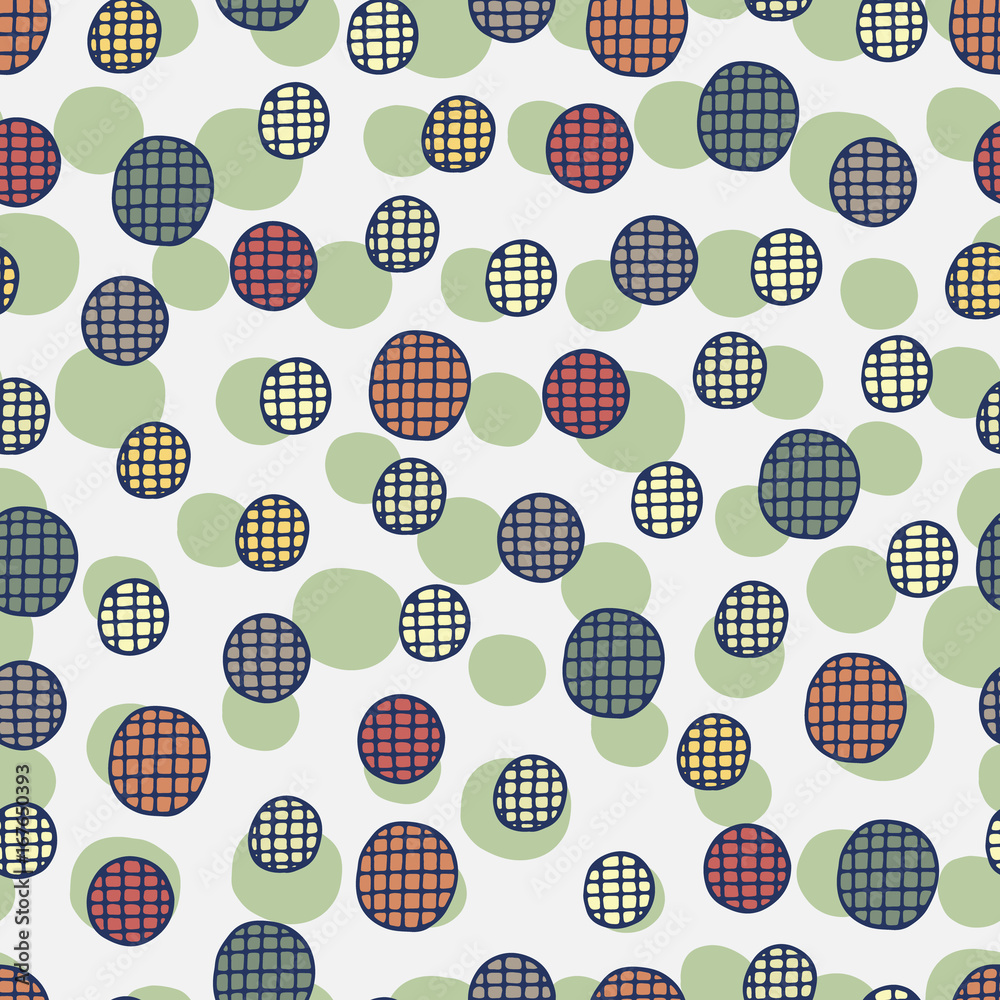 doodle background with circles doodle background with circles