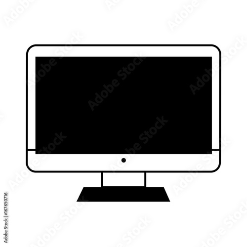 computer monitor icon image vector illustration design 