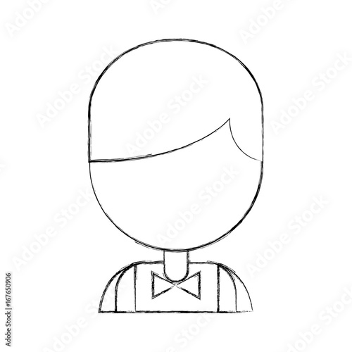 Casino dealer avatar character vector illustration design