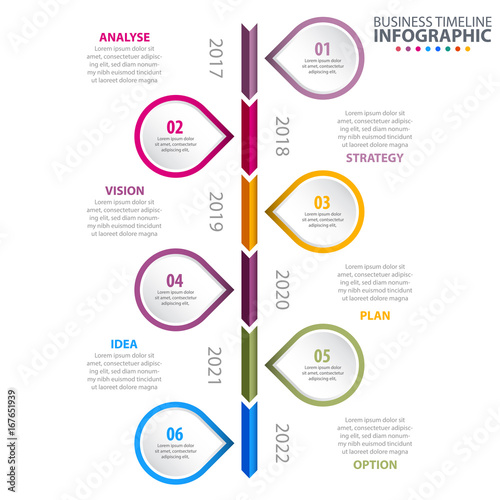 Business Infographics design template illustration.