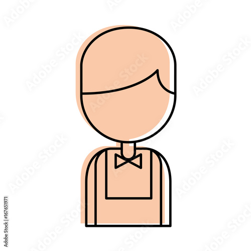 Casino dealer avatar character vector illustration design