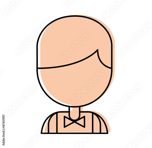 Casino dealer avatar character vector illustration design