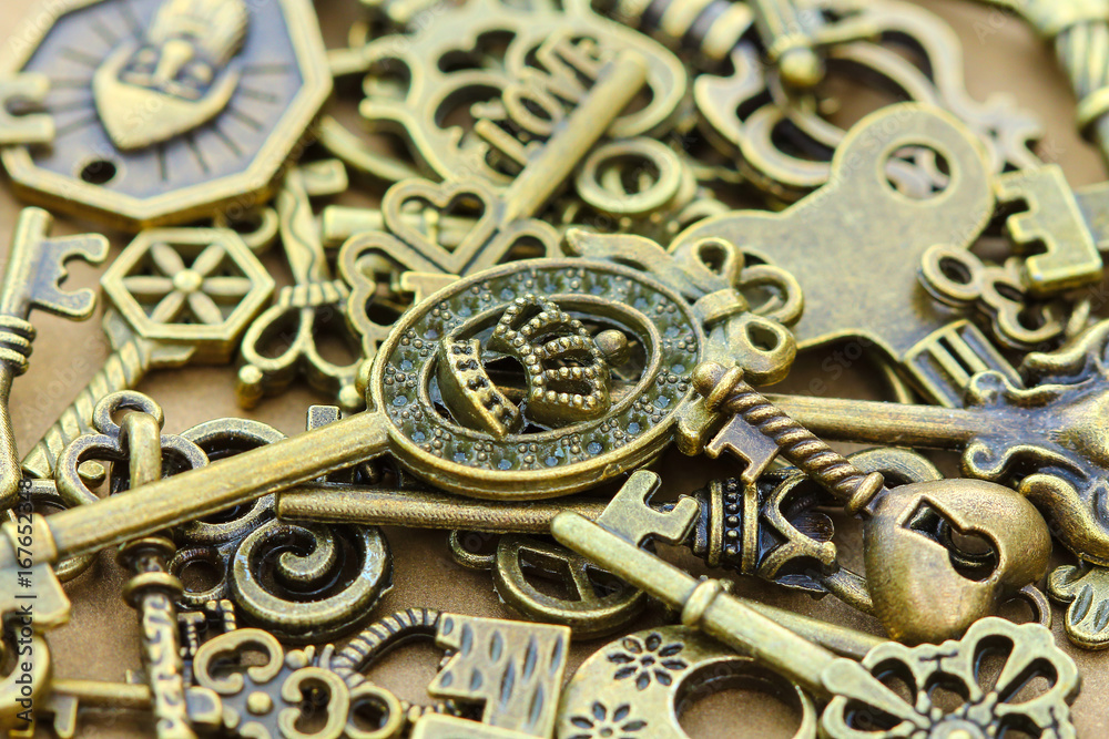 Naklejka premium Ancient keys.