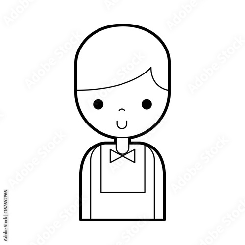 Casino dealer avatar character vector illustration design