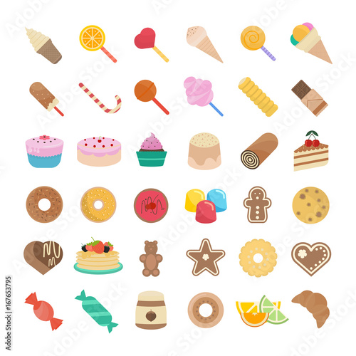 Set Vector Illustration of Candy