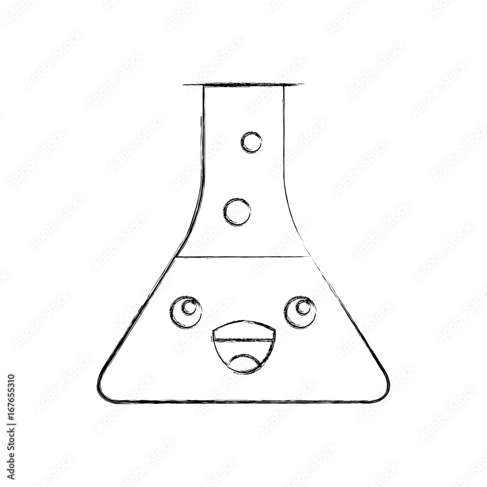 laboratory tube test kawaii character vector illustration design laboratory tube test kawaii character vector illustration design