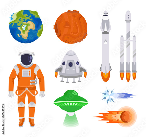 Set of vector elements of space.