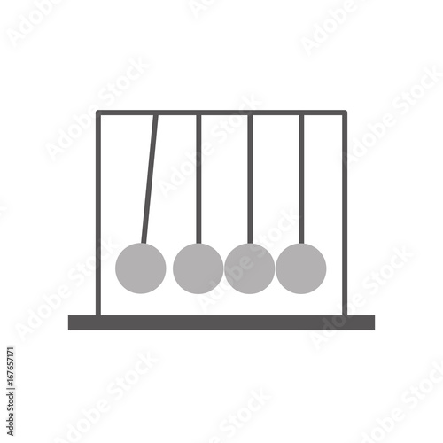 Newton pendulum isolated icon vector illustration design