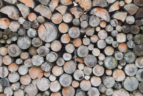 Lumber wood log stack stockpile detail pattern
