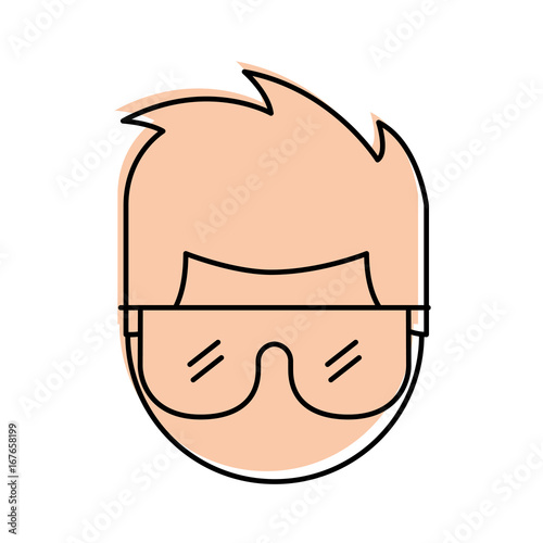 Laboratory scientist avatar character vector illustration design