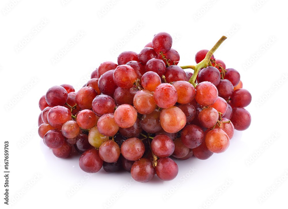 Grapes isolated on white background