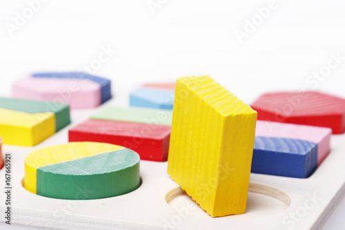 Square puzzle peg round hole