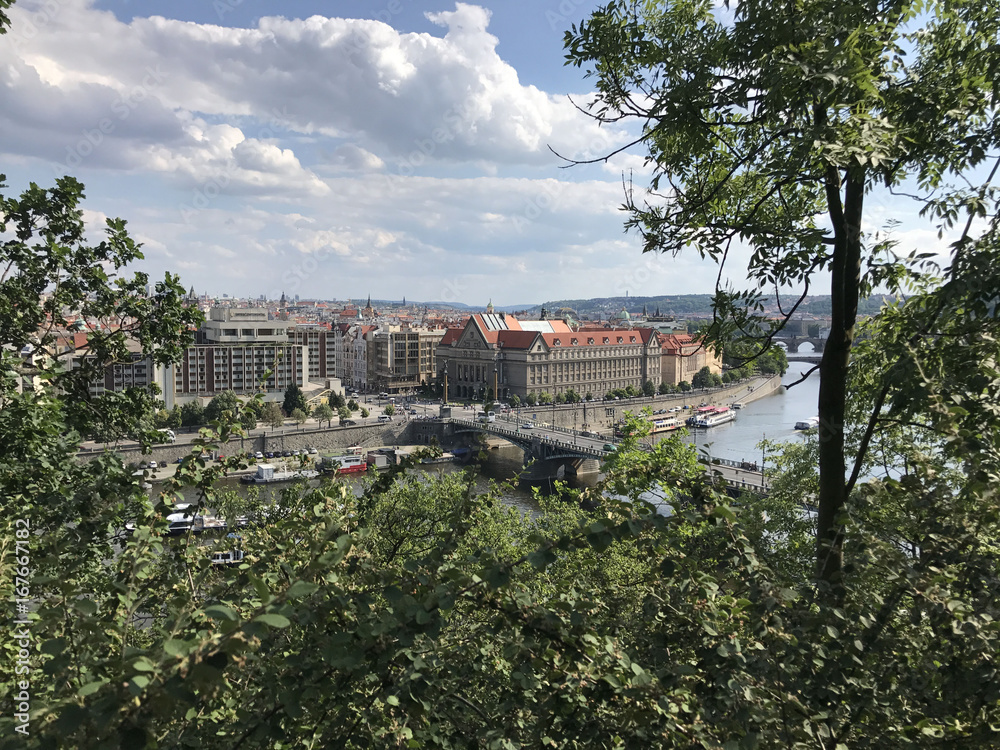 View from Letna Park at Prague