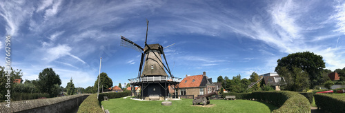 Panorama from the windmill de kaai in Sloten photo