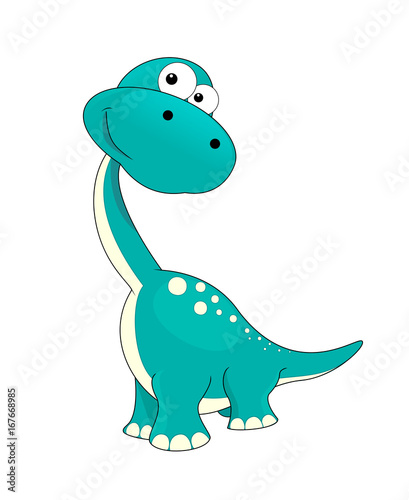 Little  dinosaur. A small dinosaur on a white background. 