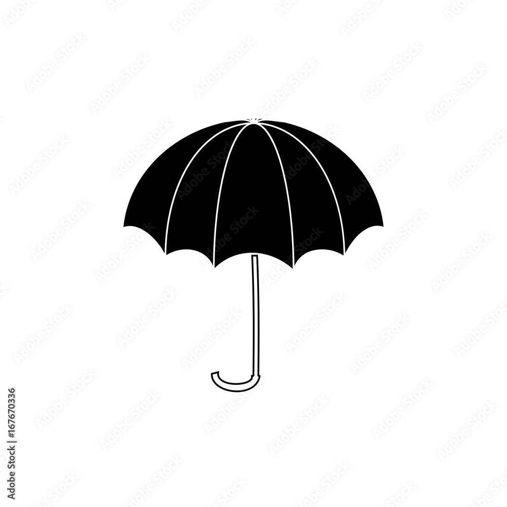 Umbrella black sign