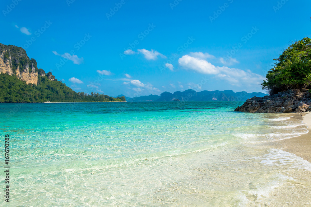 Scenics View of Tropical Island Beach