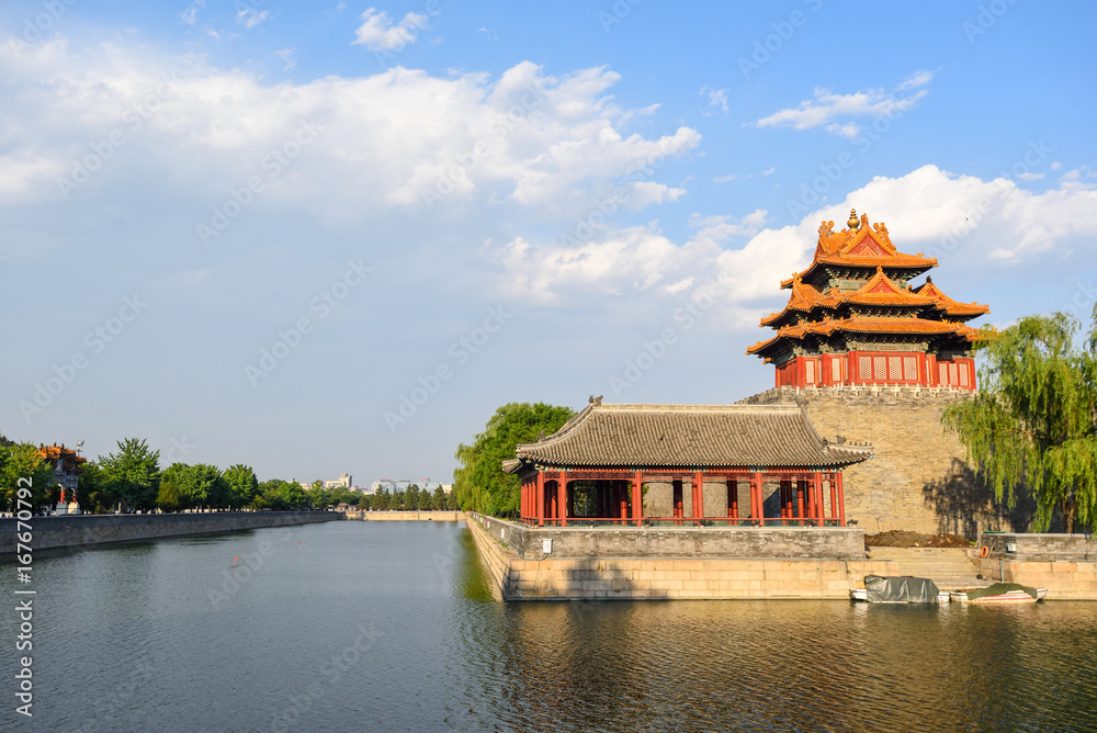 Corner turret of forbidden city,Beijing,China
