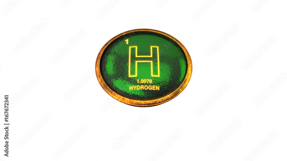 Hydrogen Button green